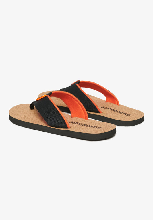 Cork Graphic Flip Flops