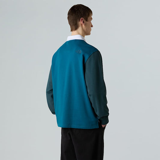 Men's Colourblock Relaxed Rugby Shirt
