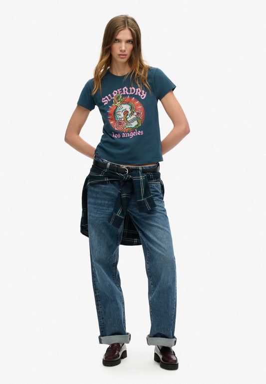 Tattoo Rhinestone T-Shirt