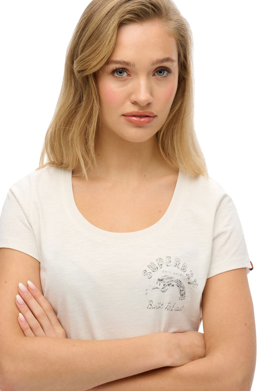 Lo-Fi Biker Scoop Neck T-Shirt