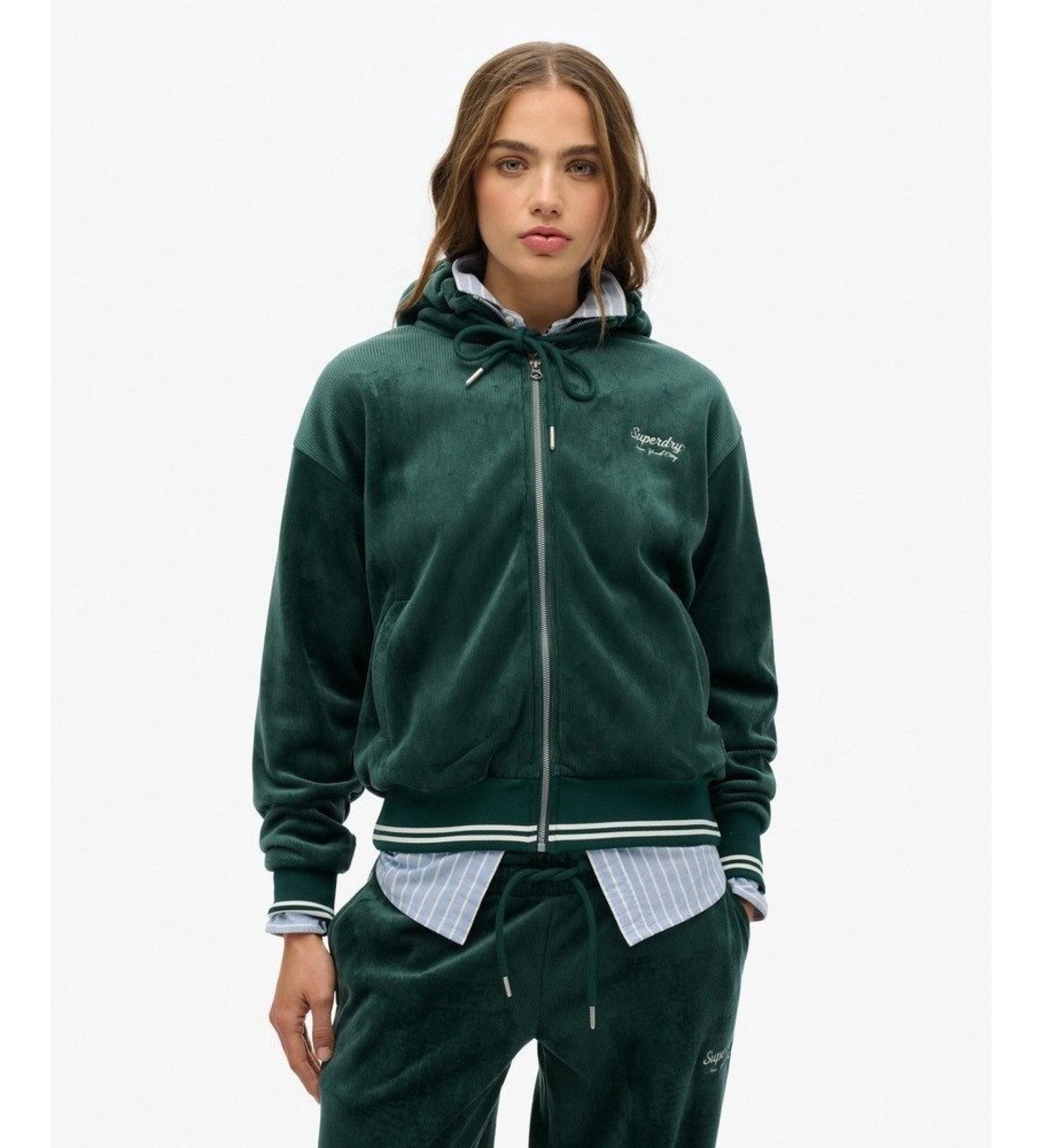 Country Club Velour Zip Hoodie