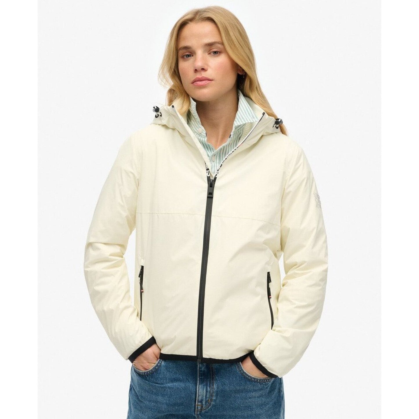 Hooded Logo Windbreaker Jacket