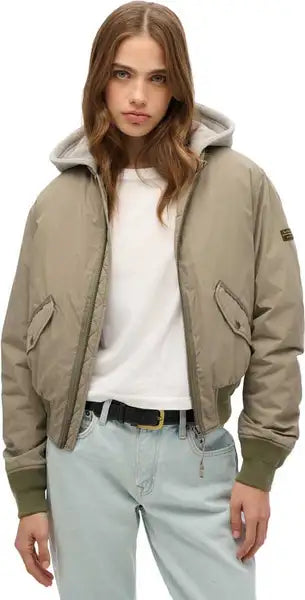 Hooded MA1 Bomber Jacket