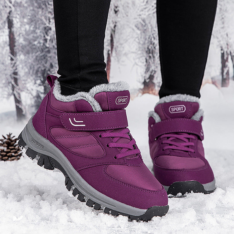 Snowy Villia Rutschfeste Ankle Boots aus Leder