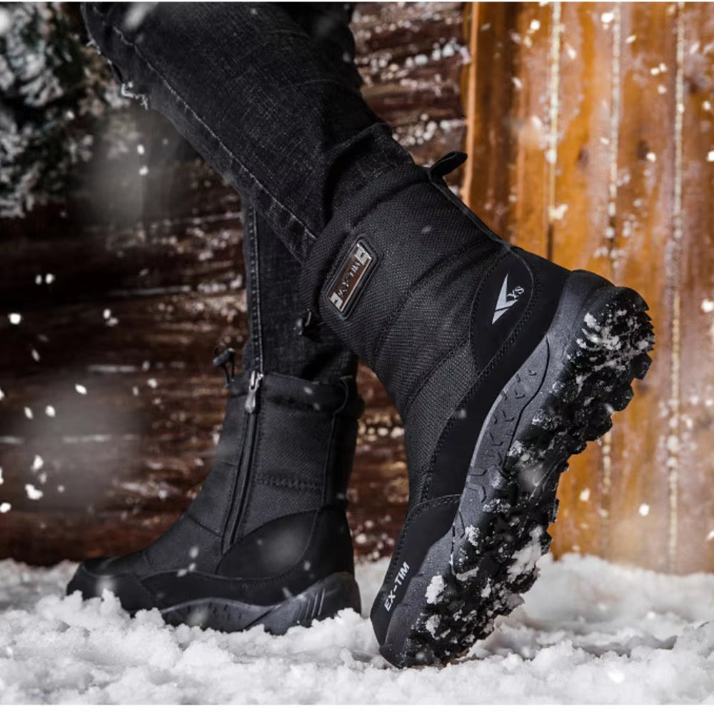 (Zeitlich begrenzter Rabatt von 70 %) Herren-Orthopädie-Knöchelunterstützung Fußgewölbeunterstützung Schneestiefel Wasserdicht Rutschfest Warm & Leichte Wanderstiefel