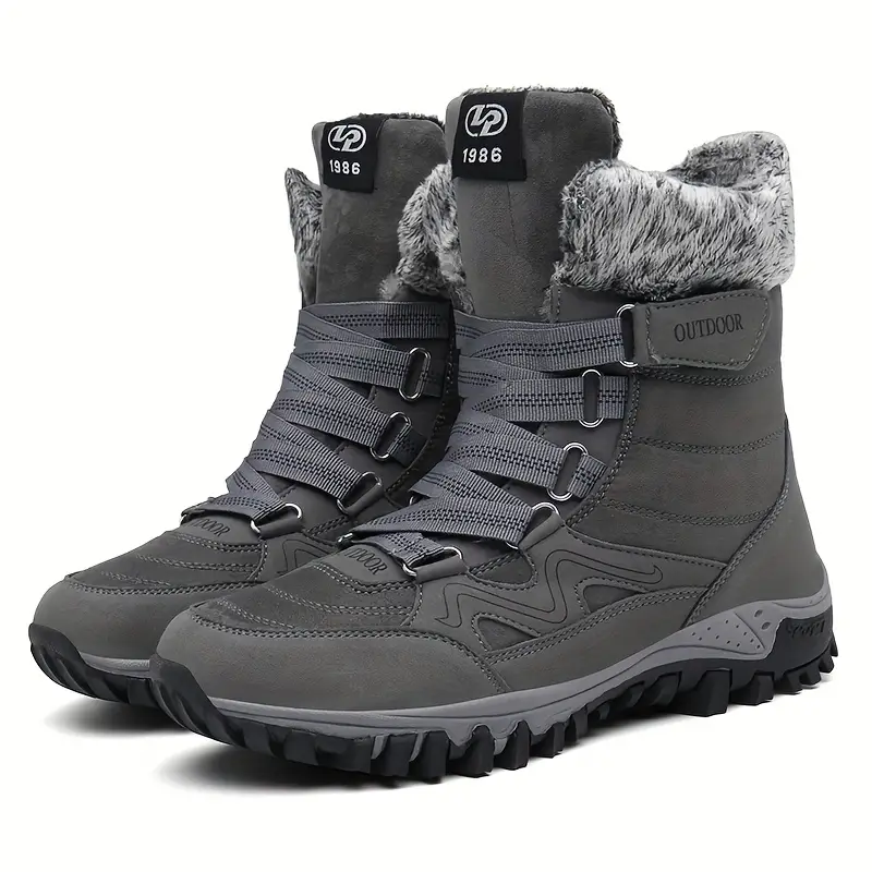 (Zeitlich begrenztes 49% Rabatt-Event) Orthopädische Herren-Schneestiefel mit breiter Zehenpartie und Fußgewölbeunterstützung, rutschfeste, wasserdichte, kältewarme Wanderstiefel