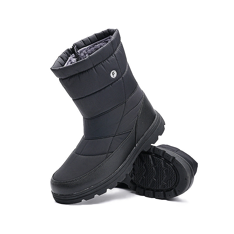 (Zeitlich begrenztes 70% Rabatt-Event) Herren 2024 Winter Neuer Stil Warme Wasserdichte Rutschfeste Stichfeste One-Step Schneestiefel Orthopädische Knöchelunterstützung Breite Zehen-Fußgewölbestütze Wanderstiefel