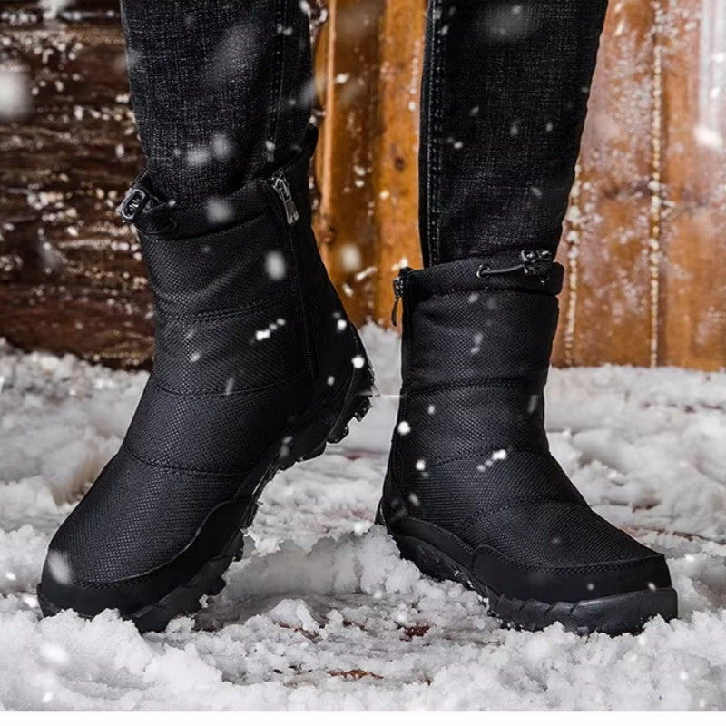 (Zeitlich begrenzter Rabatt von 70 %) Herren-Orthopädie-Knöchelunterstützung Fußgewölbeunterstützung Schneestiefel Wasserdicht Rutschfest Warm & Leichte Wanderstiefel