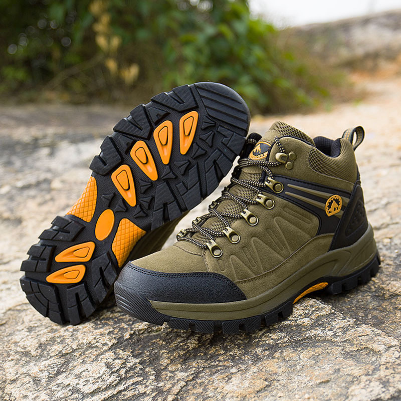 (⏰BLACK FRIDAY SPECIAL-70%OFF)Men's Mountaineering Orthopedic Ankle Support Hiking Boots Waterproof Non-Slip Wide Toe Tactical Boots