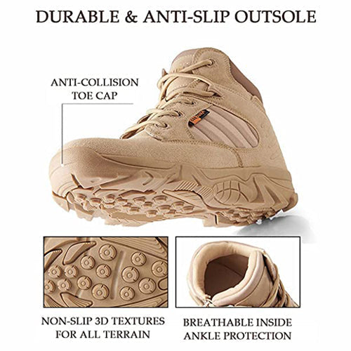 Herren Outdoor Wasserdichte Rutschfeste Arbeitsstiefel (Verbesserte Haltbarkeit)
